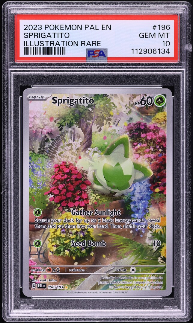 2023 Pokemon Scarlet & Violet Paldea Evolved IR Sprigatito #196