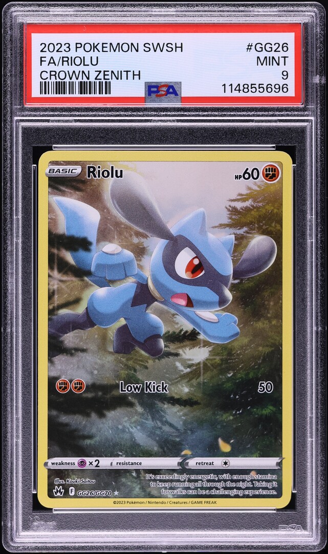 riolu pokemon card full art GG26/GG70 -Crown Zenith Galarian Gallery Holo : Toys & Games If heads Riolu Full Art Cards