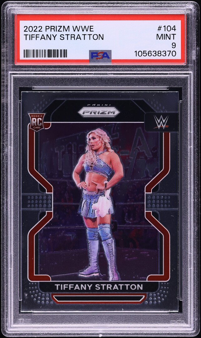 2022 Panini Prizm WWE Tiffany Stratton ROOKIE #104 PSA 9 MINT