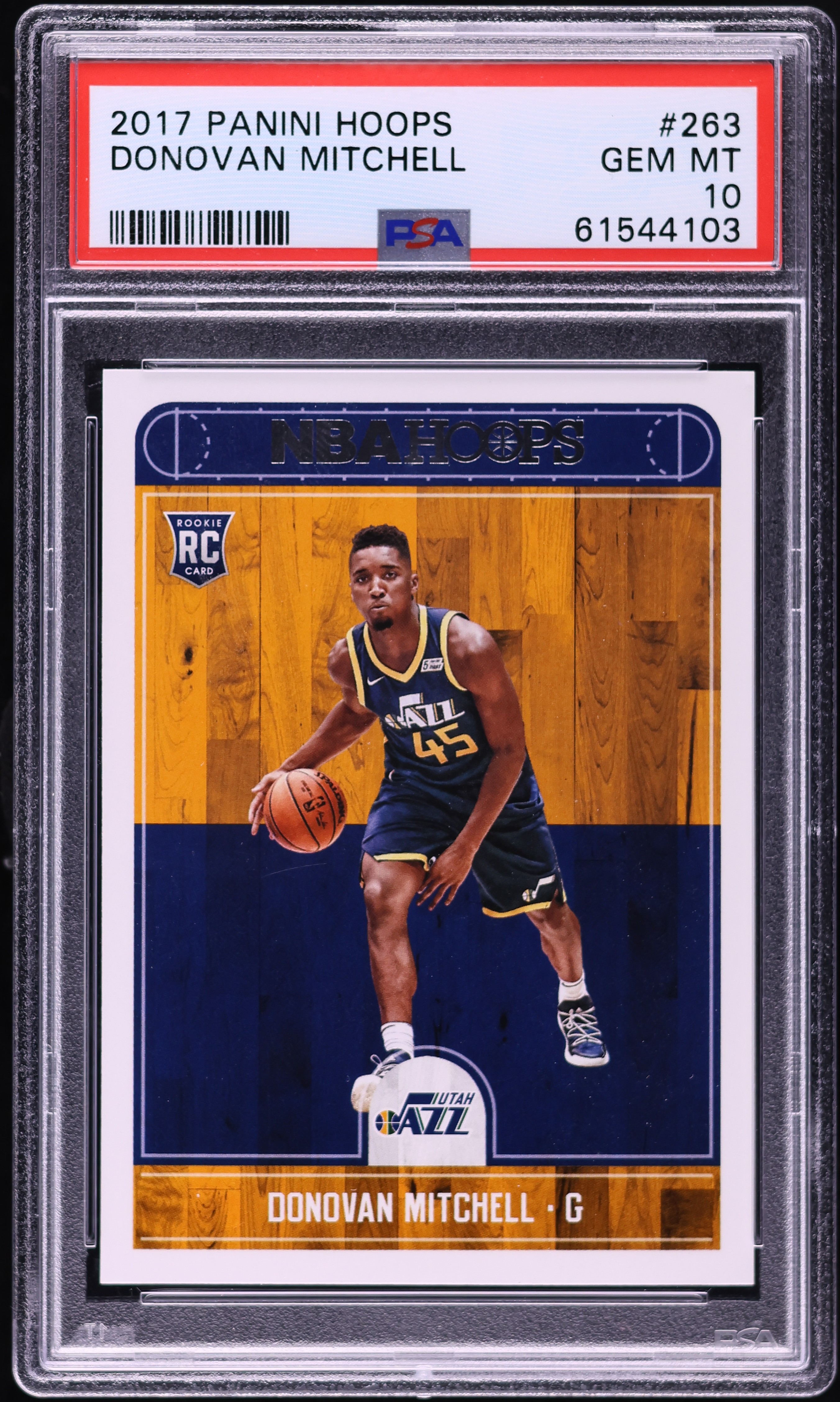 2017 Hoops Donovan Mitchell ROOKIE #263 PSA 10 GEM MINT on