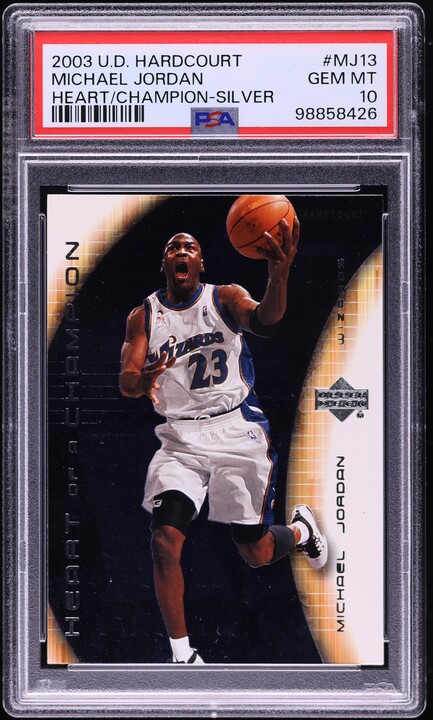 2003 Upper Deck Standing O! Embossed Die-Cut Michael Jordan #9 PSA