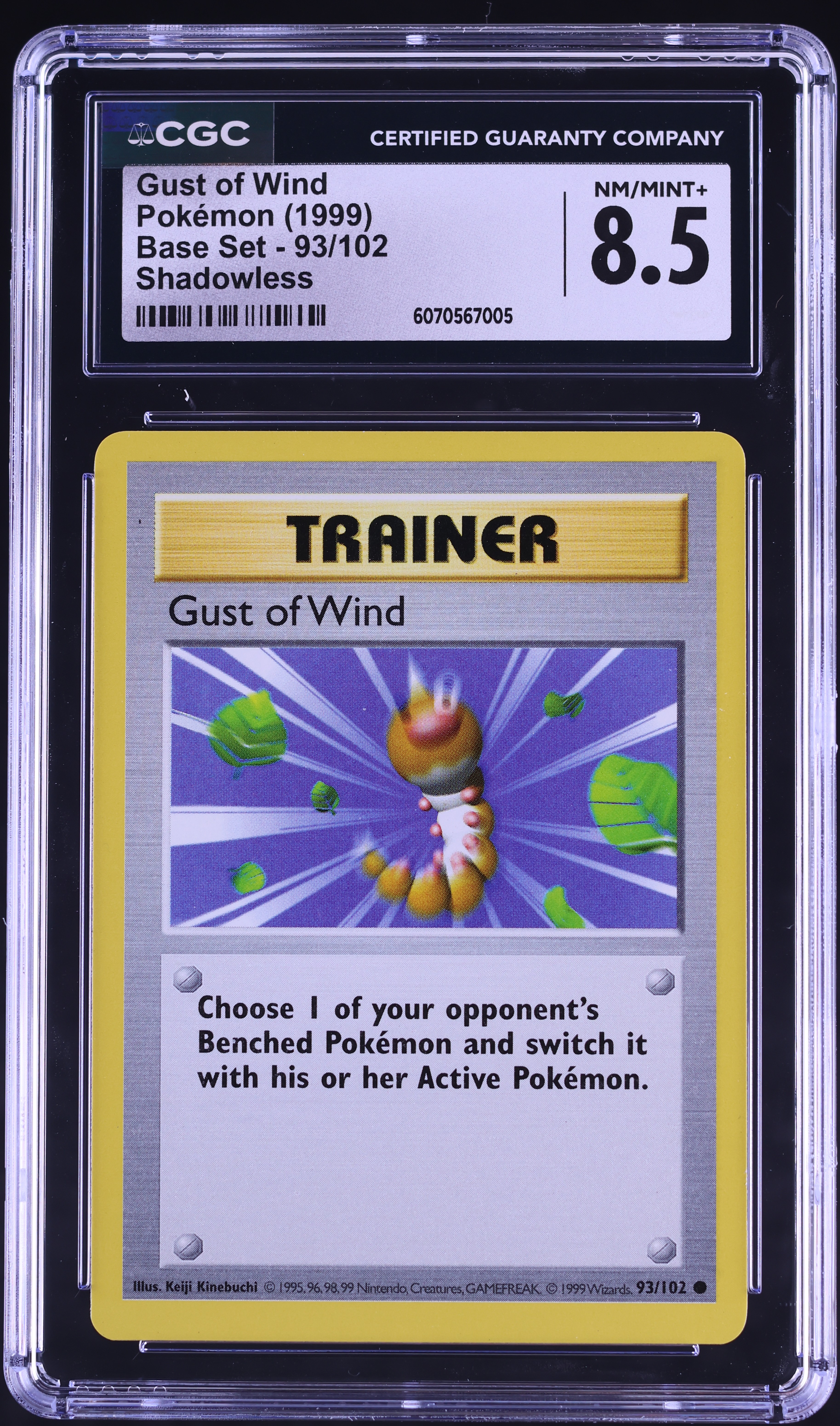 trainer gust of wind pokemon card value - (93/102) - Base Set : Buy Online at Best Price in KSA Choose 1 of your opponents Benched Pokemon and switch it with his/her Active Pokemon. 1999 Pokemon Base Set Shadowless