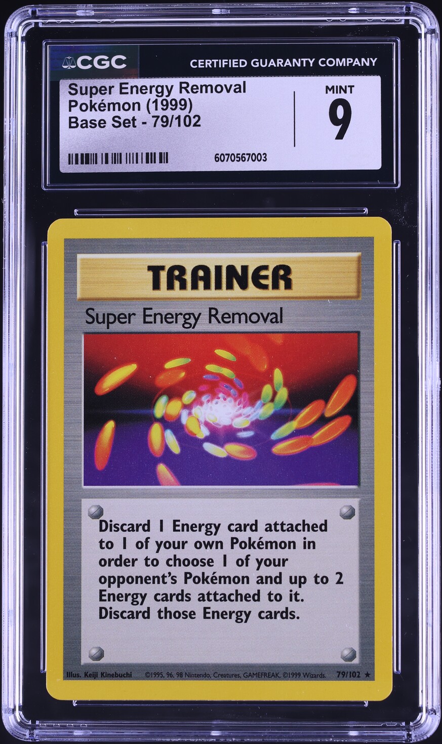 energy removal pokemon card Super 078 Base Set 1996 Choose 1 Energy card attached to 1 of your opponents Pokemon and discard it. pokemon axew card Energy Removal: