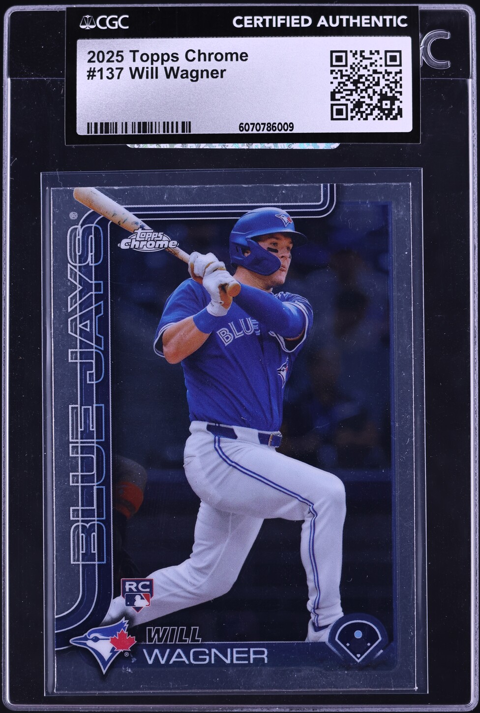 2025 Topps Chrome Will Wagner ROOKIE #137 CGC AUTH
