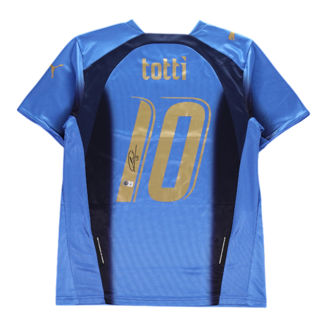 Francesco Totti Signed Autographed Italy National Team Jersey
