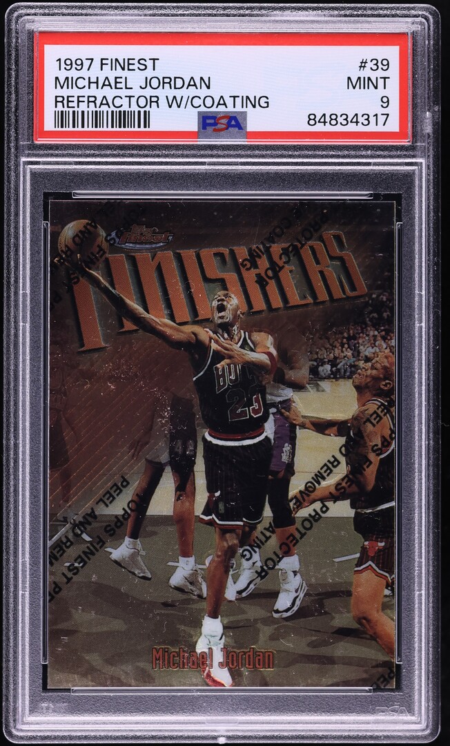 1997 Finest Refractor w/ Coating Michael Jordan #39 PSA 9 MINT
