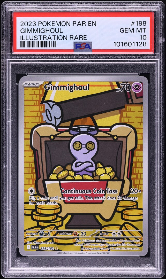 2023 Pokemon Scarlet & Violet Paradox Rift IR Gimmighoul #198 PSA 10 GEM  MINT on Fanatics Collect