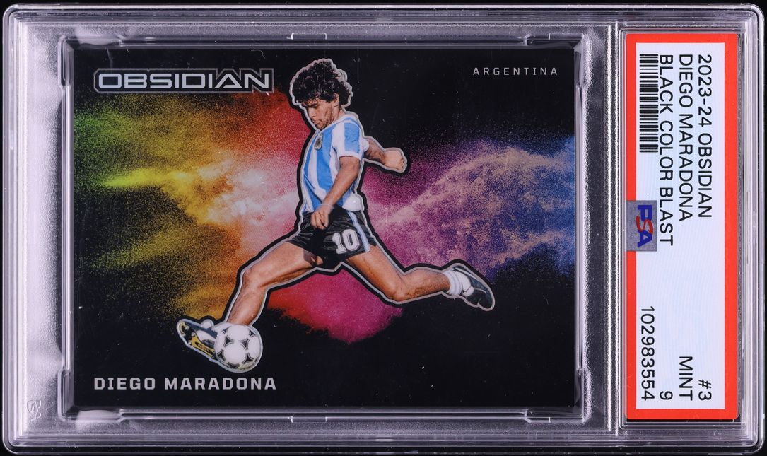 maradona 2023 MINT 9 PSA #3 Maradona Diego Colorblast Black Obsidian Panini ジャケット・アウター