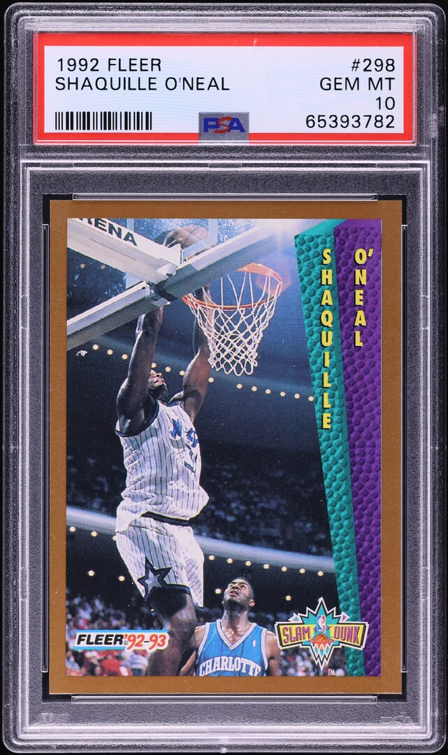 1992 Fleer Basketball Shaquille O'Neal ROOKIE #298 PSA 10 GEM MINT