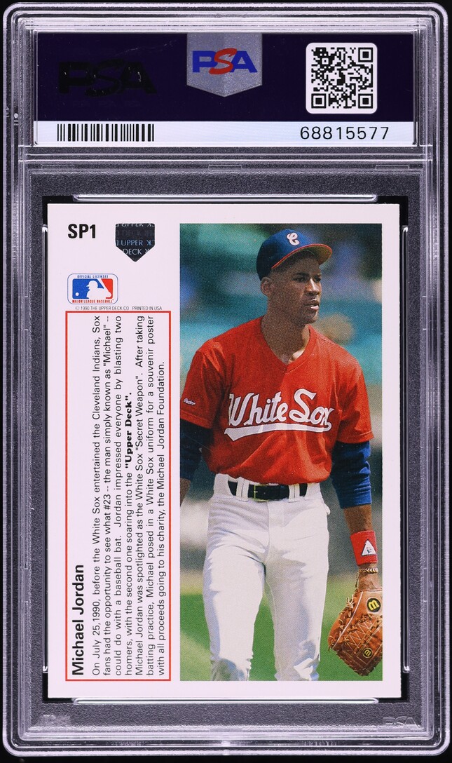 1991 Upper Deck Michael Jordan ROOKIE #SP1 PSA 9 MINT