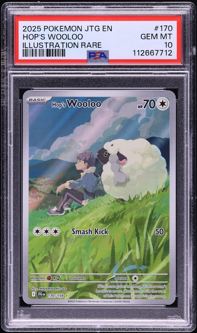 2025 Pokemon SV Journey Together IR Hop's Wooloo #170 PSA 10 GEM MINT