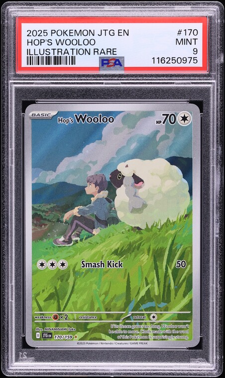 2025 Pokemon SV Journey Together IR Hop's Wooloo #170 PSA 9 MINT