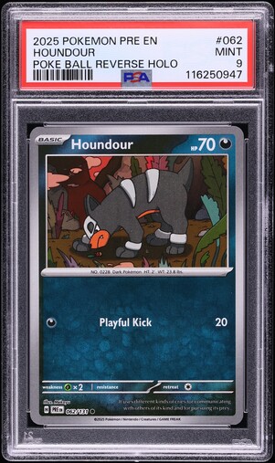 2025 Pokemon Chinese SV Black Crystal Blazing Faith AR Houndour #134 CGC 10  PRISTINE on Fanatics Collect