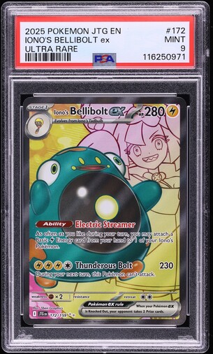 2025 Pokemon SV Journey Together Full Art Iono's Bellibolt ex #172