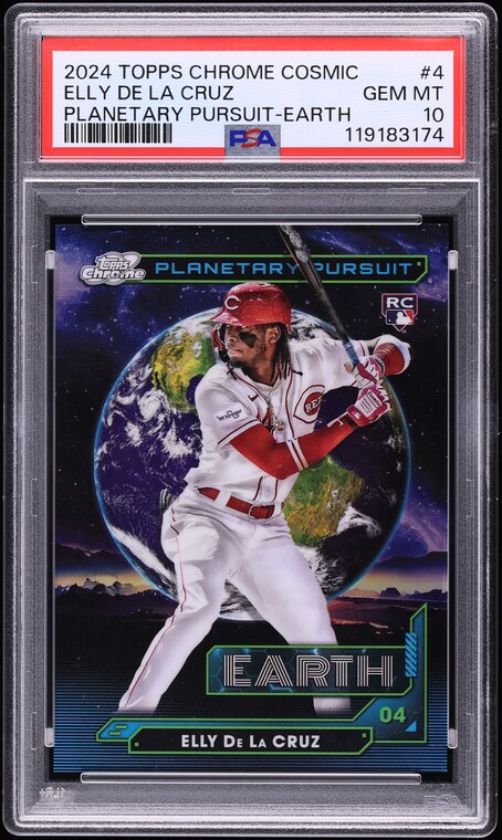 0 Cosmic Topps Chrome Planetary Baseball Pursuit - Box Elly De La