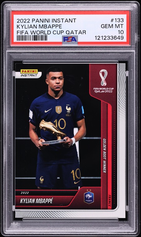 2022 Panini Instant FIFA World Cup Qatar Kylian Mbappe /3081 #133