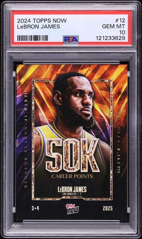 2024 Topps Now LeBron James #12 PSA 10 GEM MINT