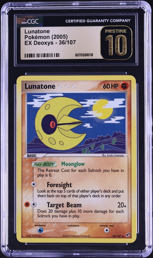 pokemon card lunatone Pokemon TCG Mega Evolutions | #074/132 | Lunatone main image 0