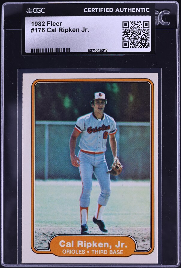 1982 Fleer Cal Ripken Jr. ROOKIE #176 CGC AUTH on Fanatics Collect