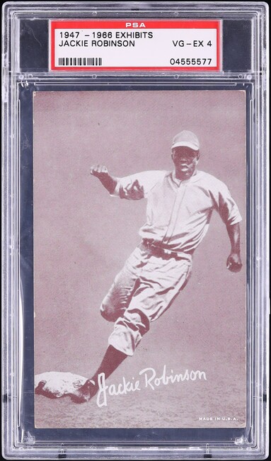 1947 - '66 Exhibits Jackie Robinson PSA 4 VGEX