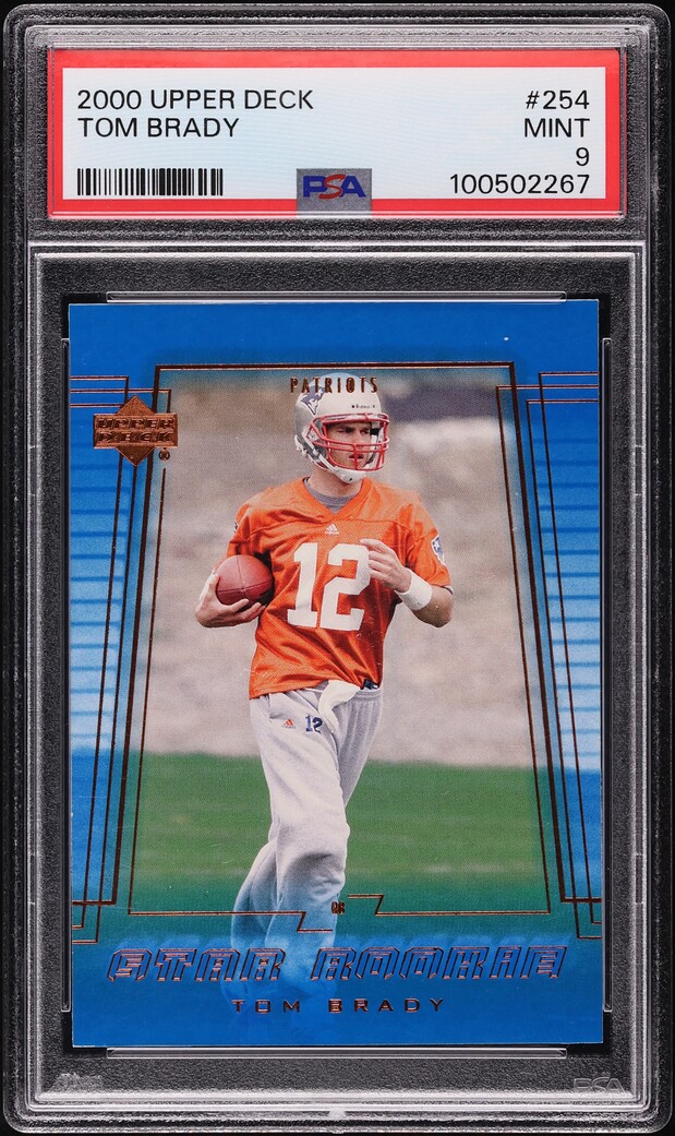 2000 Upper Deck Football Tom Brady ROOKIE #254 PSA 9 MINT