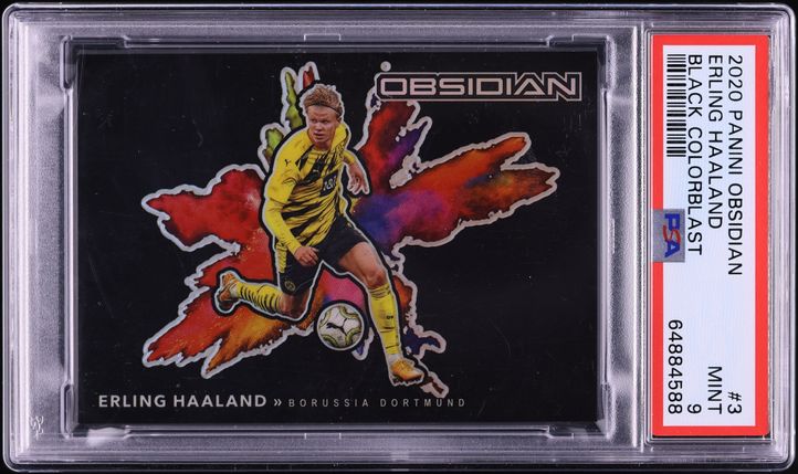 2022 Panini Prizm Premier League Erling Haaland AUTO #S-EHD PSA 10