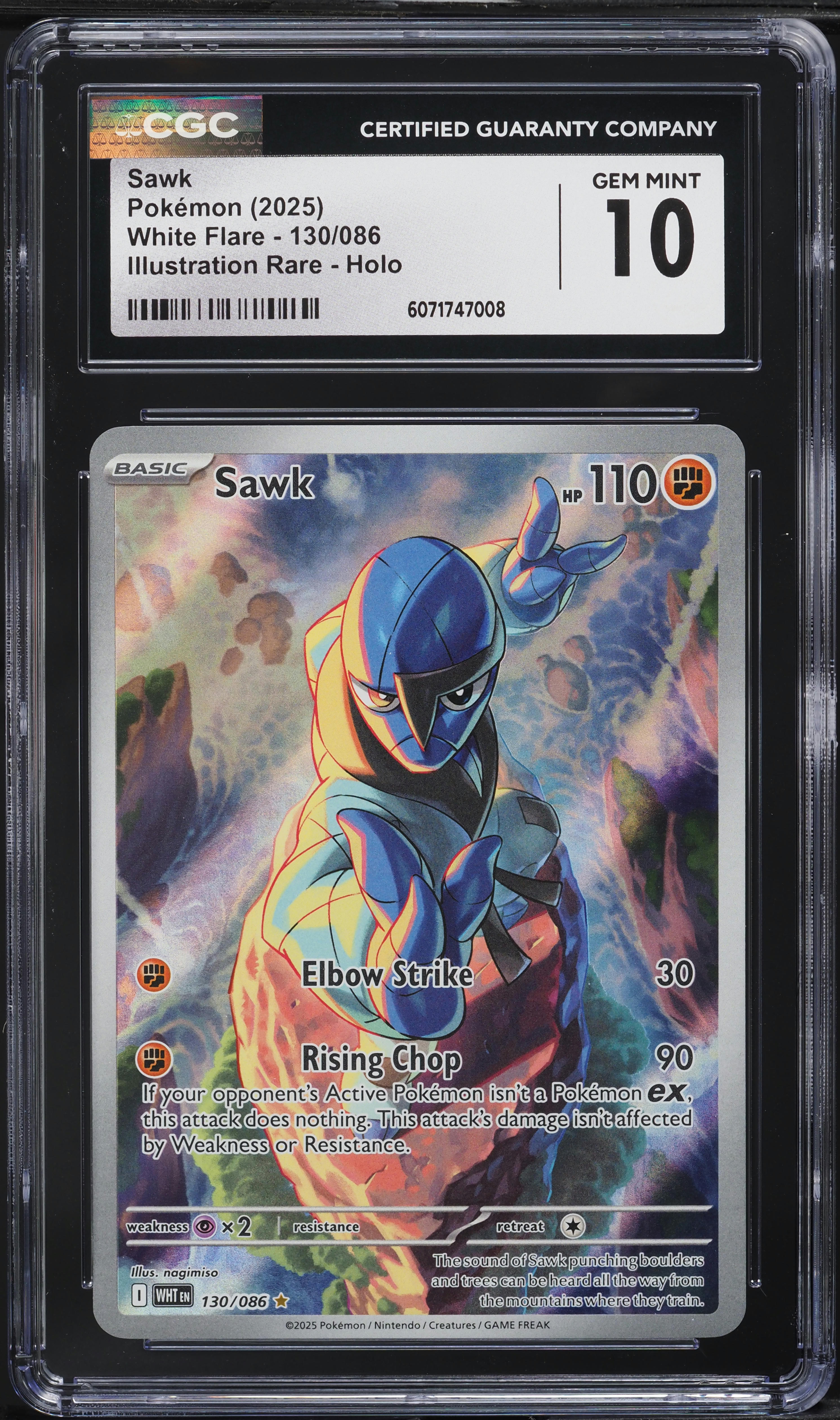 sawk pokemon card value AR 128/086 White Flare Colorless Artist I just added a new