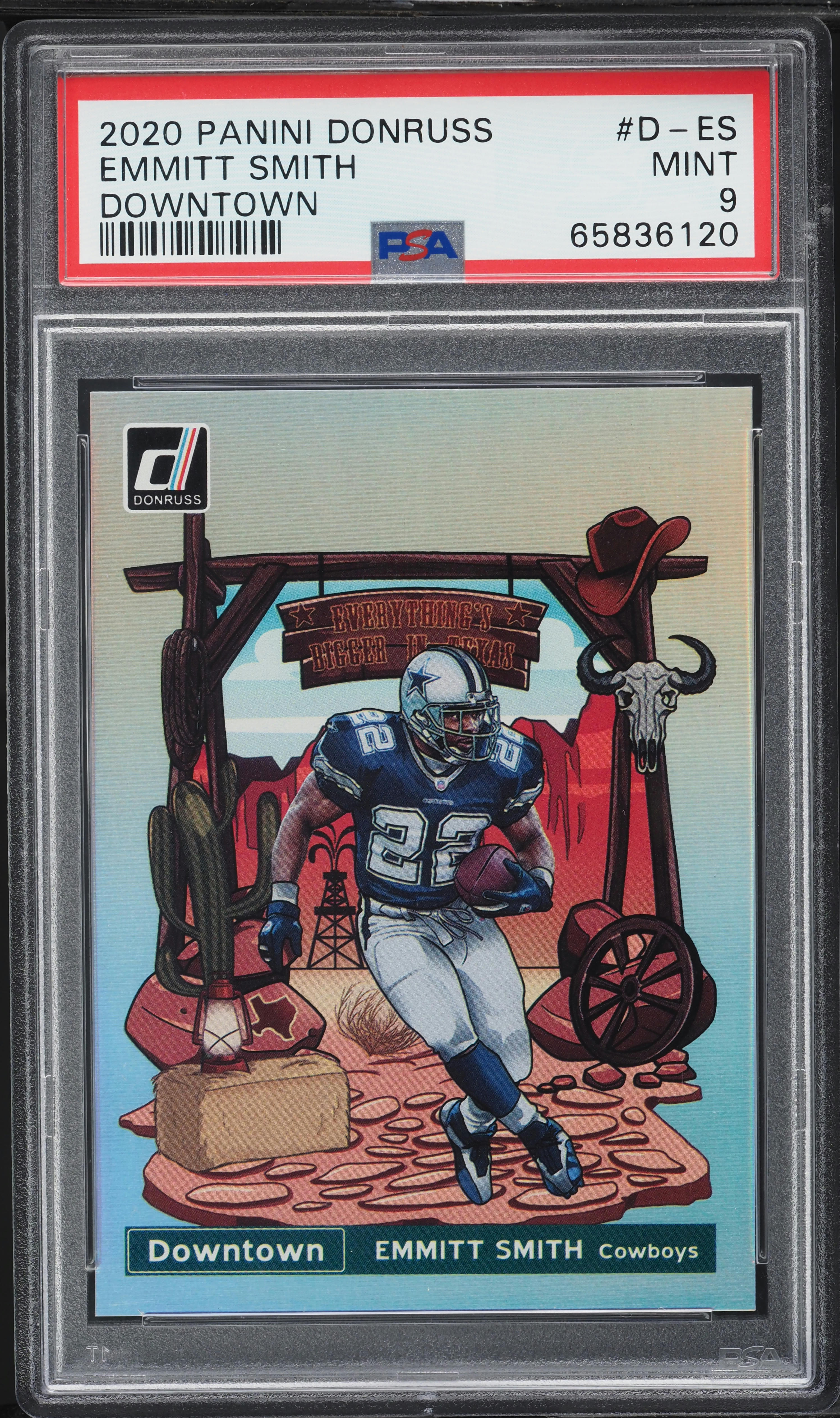 2020 Donruss Downtown! Emmitt Smith #D-ES PSA 9 MINT on Fanatics