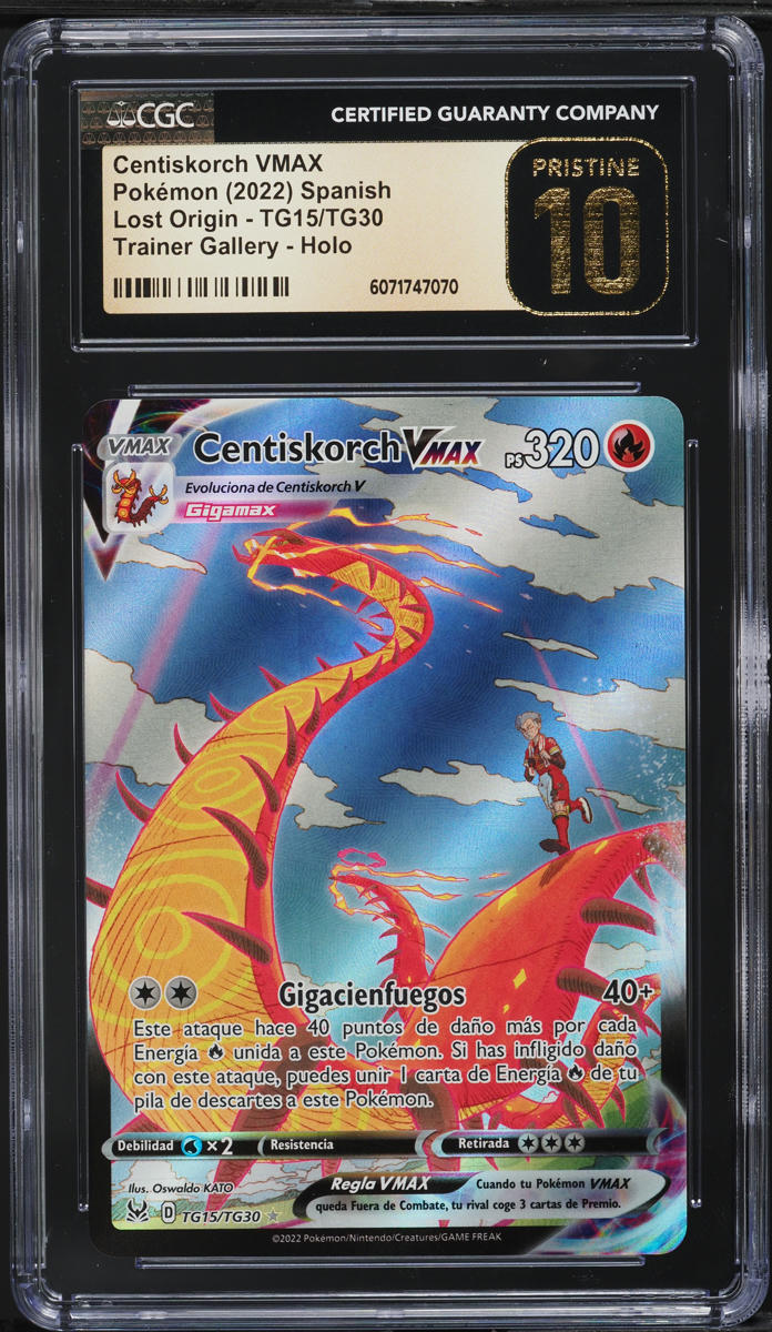 2022 Pokemon SWSH Lost Origin CHR Centiskorch VMAX #TG15 CGC 10 PRISTINE on Fanatics Collect 2022 Pokemon SWSH Lost Origin CHR Centiskorch VMAX #TG15 CGC 10 PRISTINE on Fanatics Collect