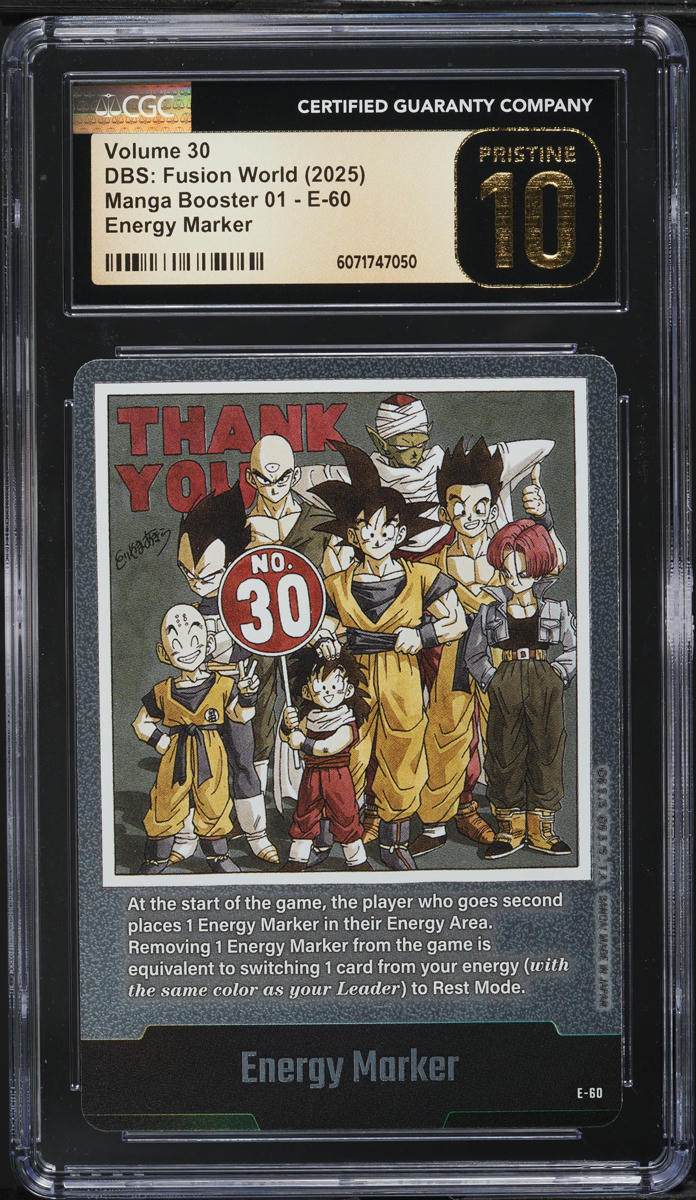 2025 Dragon Ball Super Fusion World Volume 30 Energy Marker CGC 10