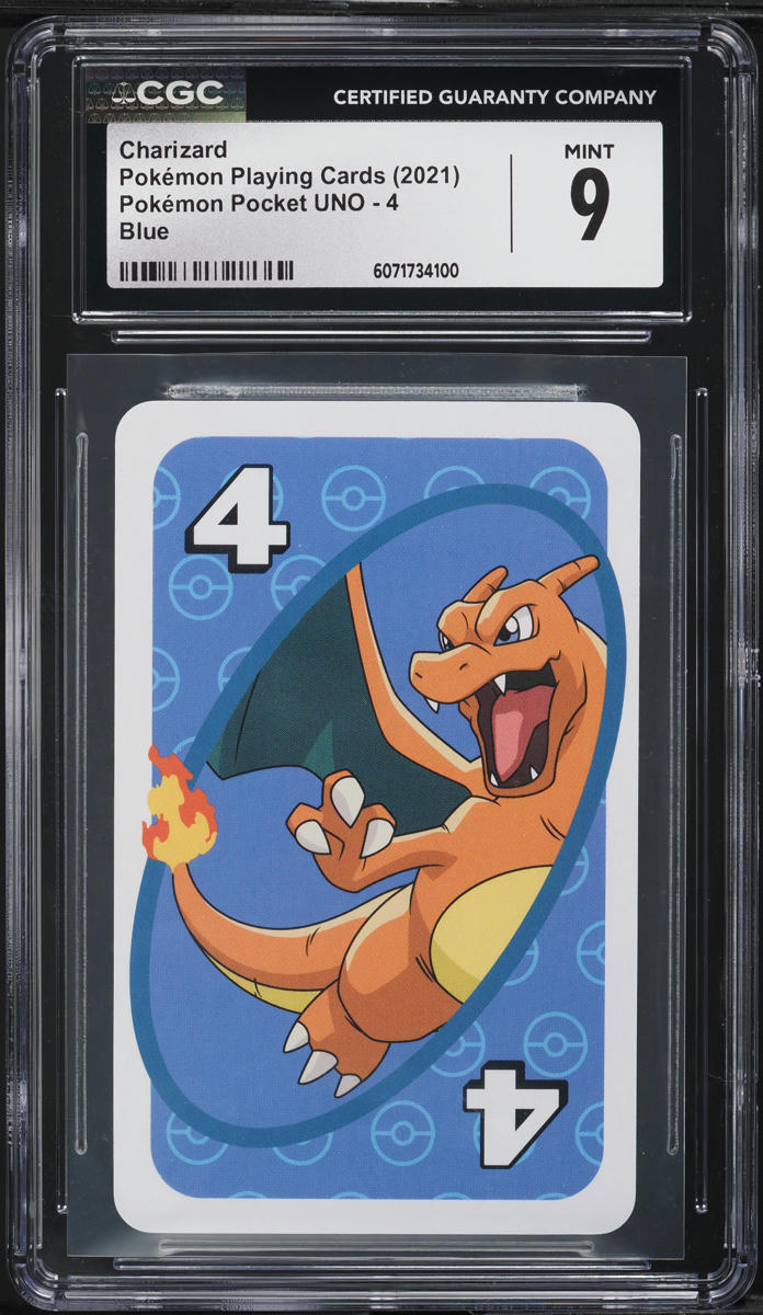 2021 Pokemon Japanese Sword & Shield UNO Blue Charizard CGC 9 MINT