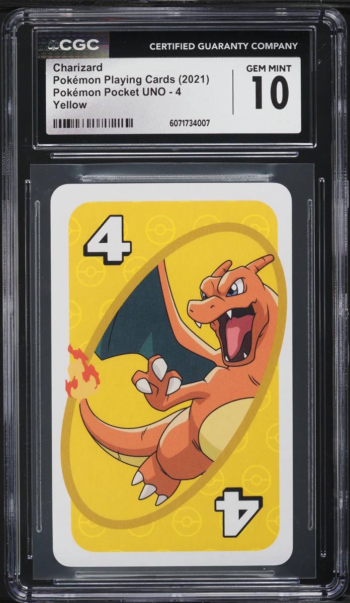 2021 Pokemon Japanese SWSH UNO Asia Back Yellow Charizard #4 CGC 10 GEM  MINT on Fanatics Collect