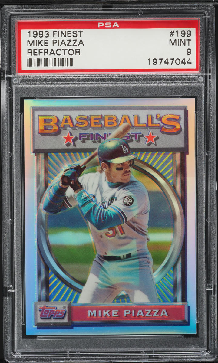 1993 Finest Refractor Mike Piazza ROOKIE #199 PSA 9 MINT