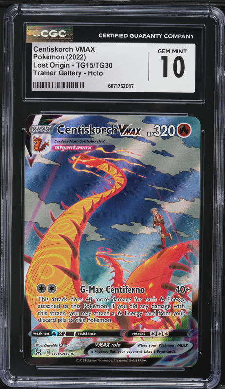 pokemon card centiskorch Centiskorch VMAX - SWSH11: Lost Origin Trainer Gallery [ULTRA RARE]