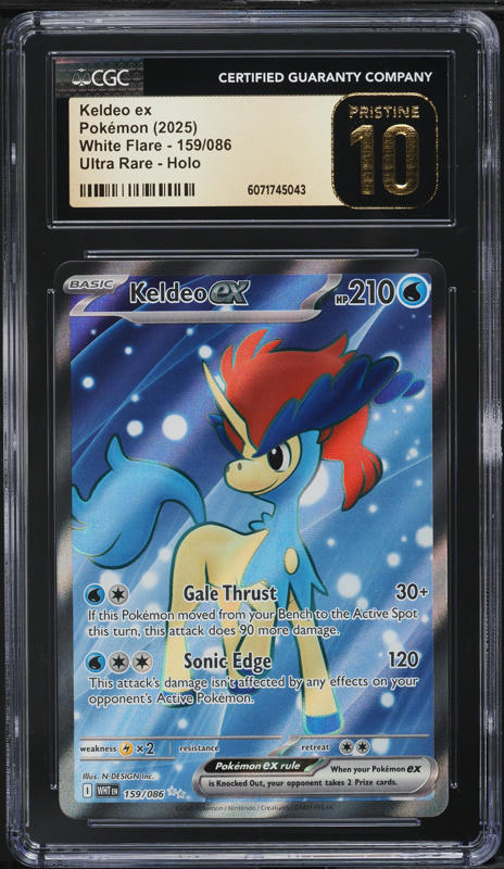 2025 Pokemon Japanese Scarlet & Violet White Flare SAR Keldeo ex
