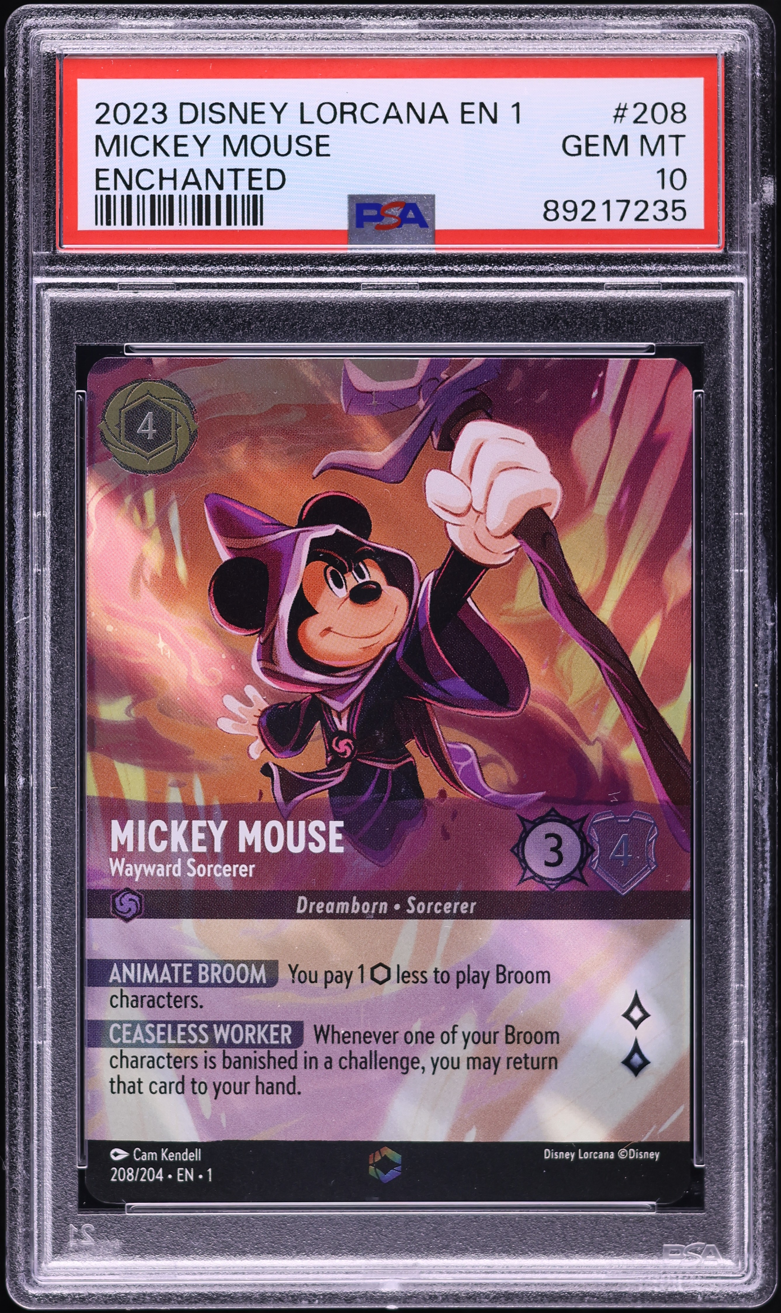 2023 Disney Lorcana First Chapter Enchanted Mickey Mouse Wayward