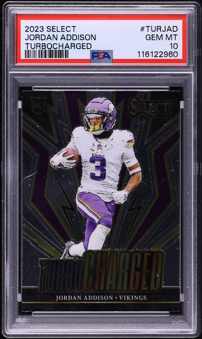 2023 Select Turbocharged Jordan Addison ROOKIE #TURJAD PSA 10 GEM MINT