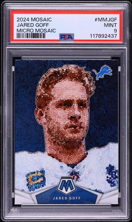 2024 Panini Mosaic Micro Jared Goff #MMJGF PSA 9 MINT on Fanatics