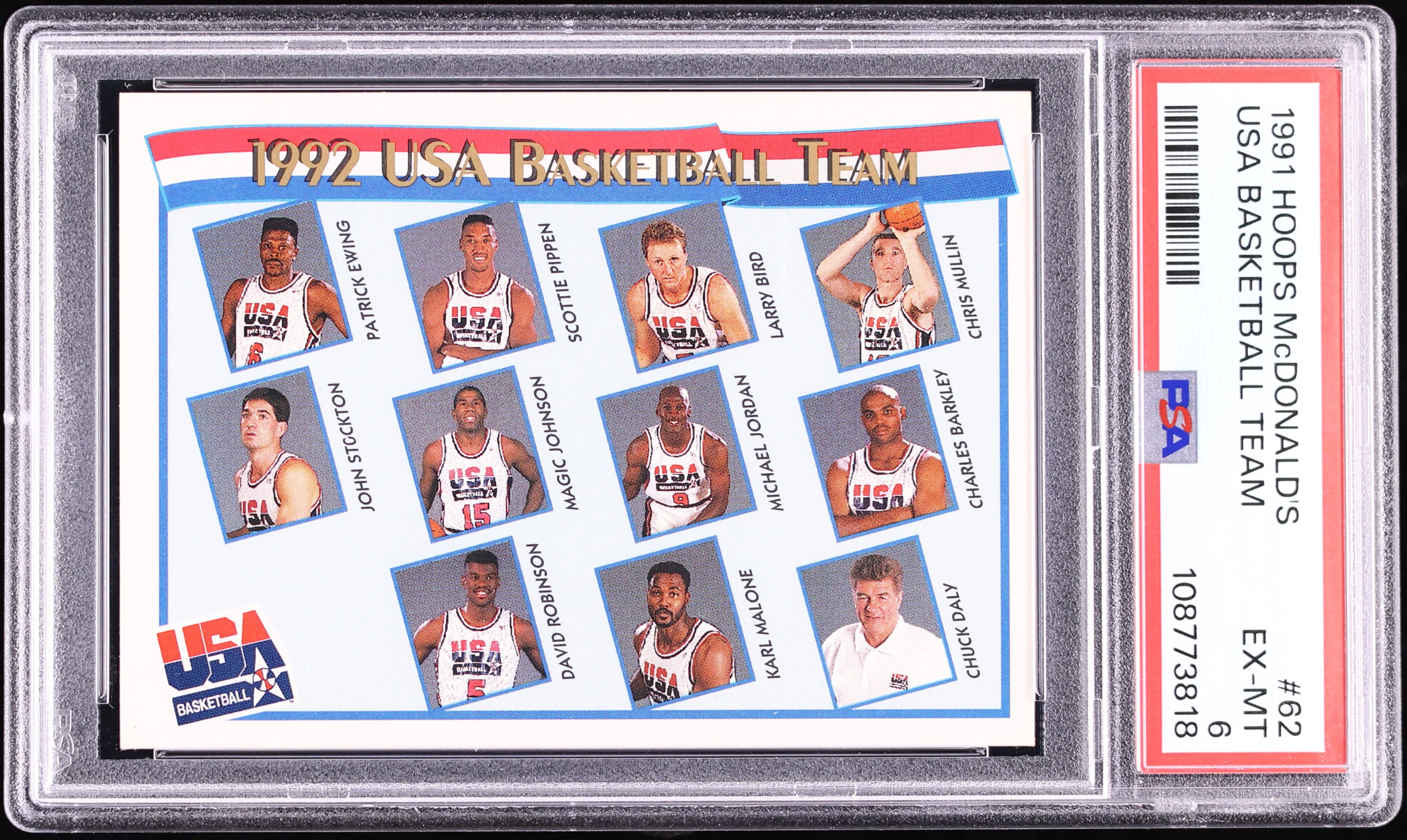 1991 Hoops McDonald's '92 USA Basketball Team w/ Michael Jordan