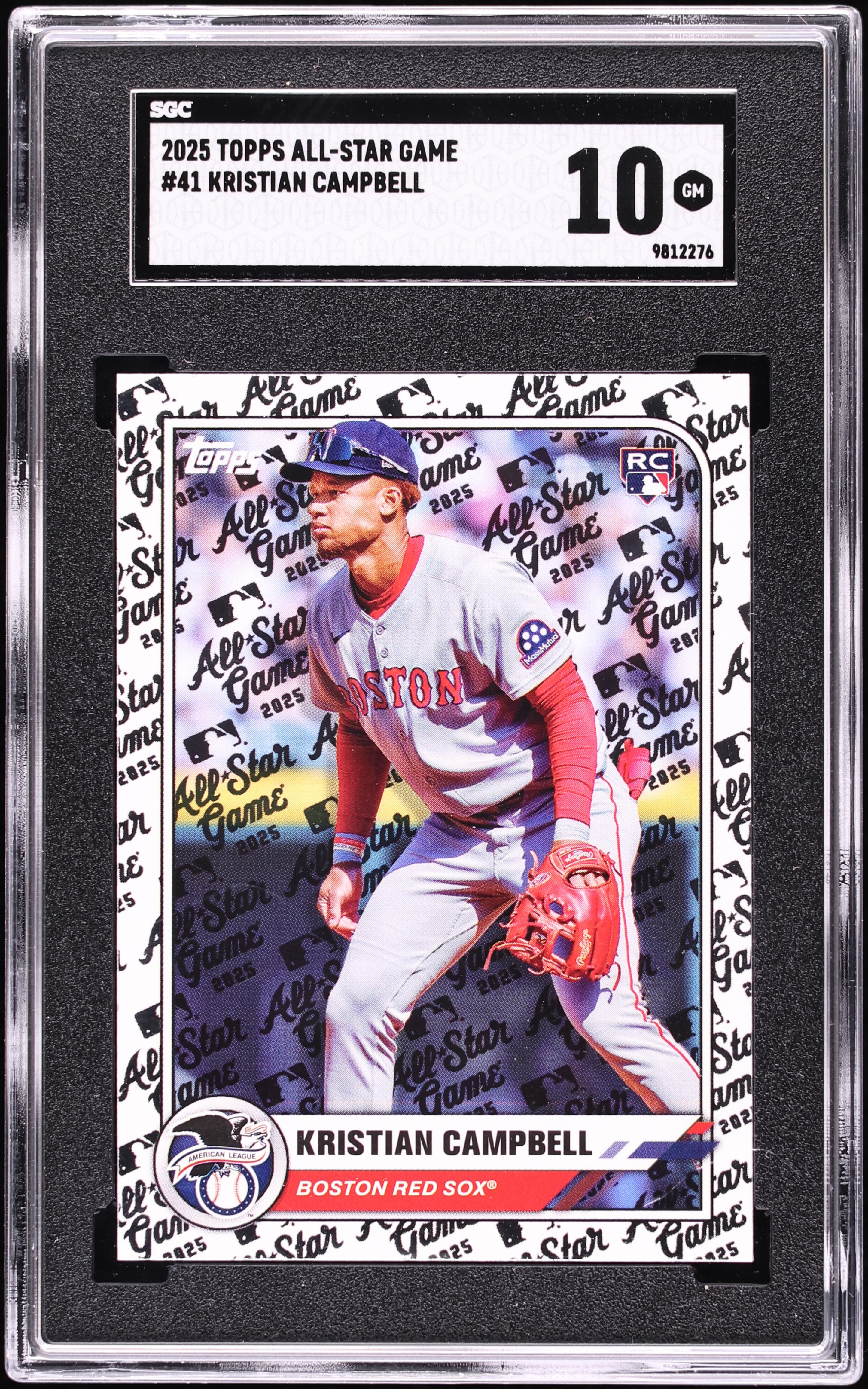 2025 Topps All-Star Game Kristian Campbell ROOKIE #41 SGC 10 GEM 