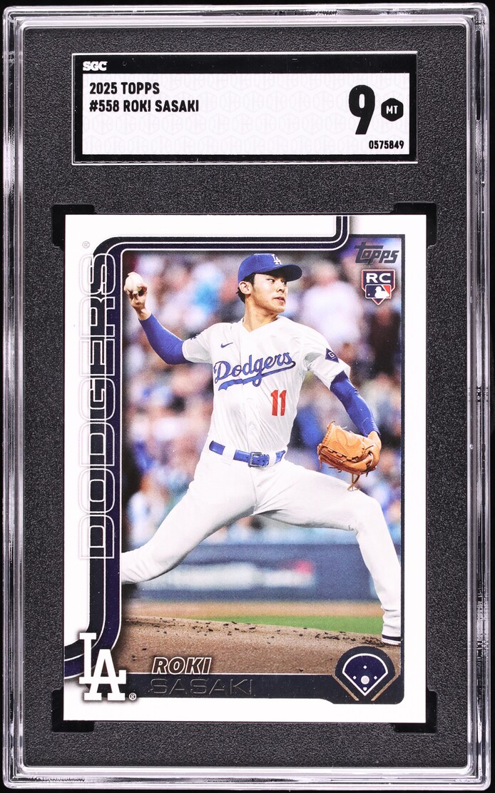 2025 Topps Roki Sasaki ROOKIE #558 SGC 9 MINT