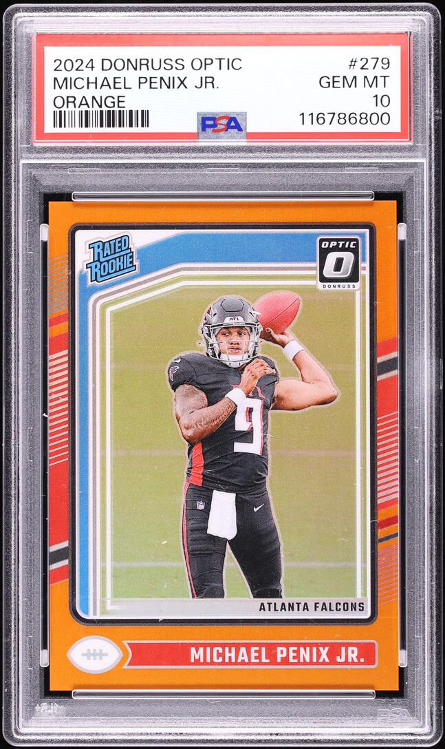2024 Donruss Optic Orange Michael Penix Jr. ROOKIE /249 #279 PSA 10 GEM MINT