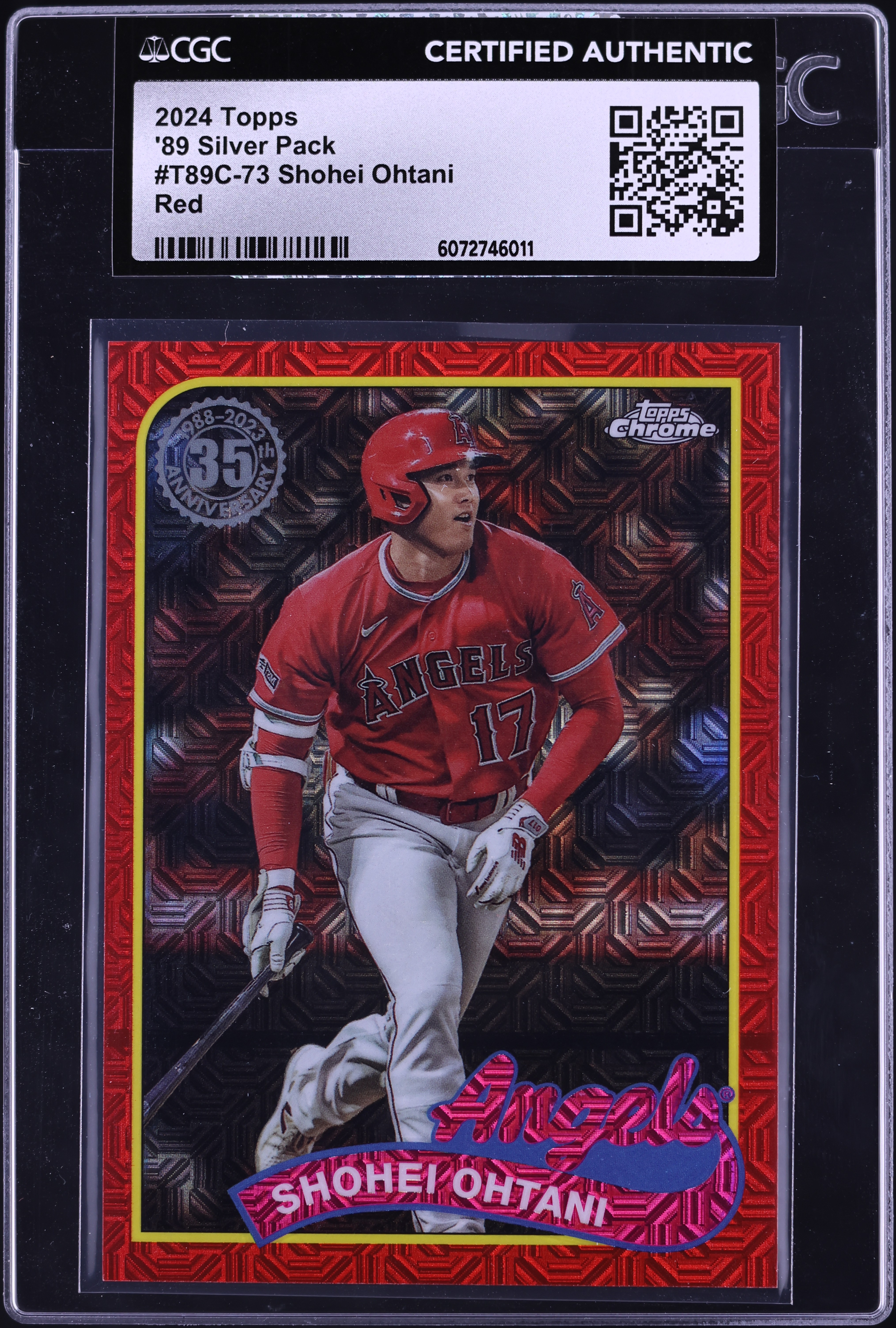 2024 Topps '89 Silver Pack Red Shohei Ohtani /5 #T89C-73 CGC AUTH