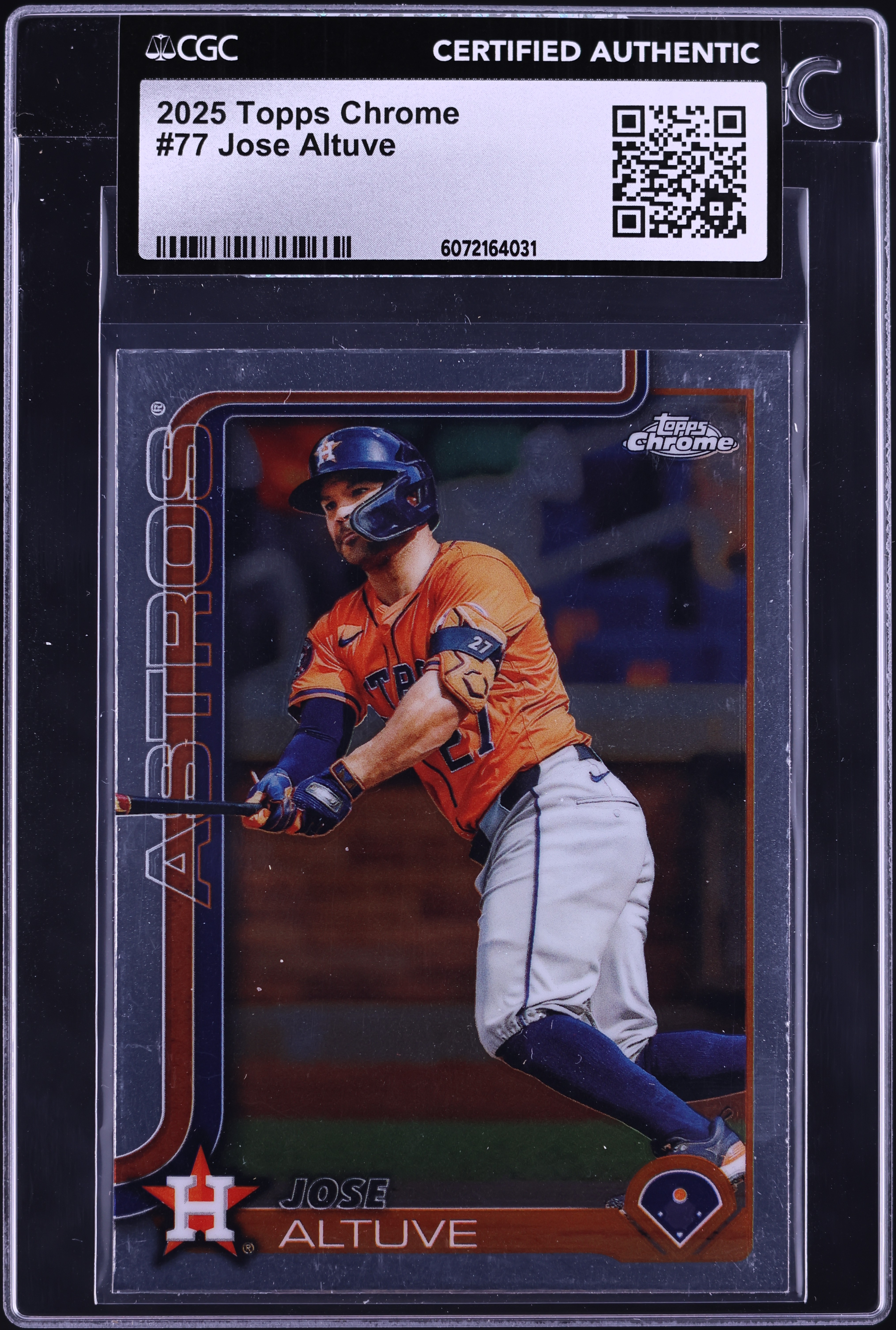 2025 Topps Chrome Jose Altuve #77 CGC AUTH on Fanatics Collect