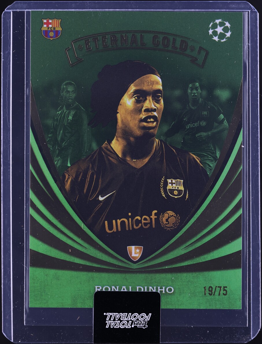 2024 Topps Total Football Eternal Gold Green Ronaldinho /75 #EG7