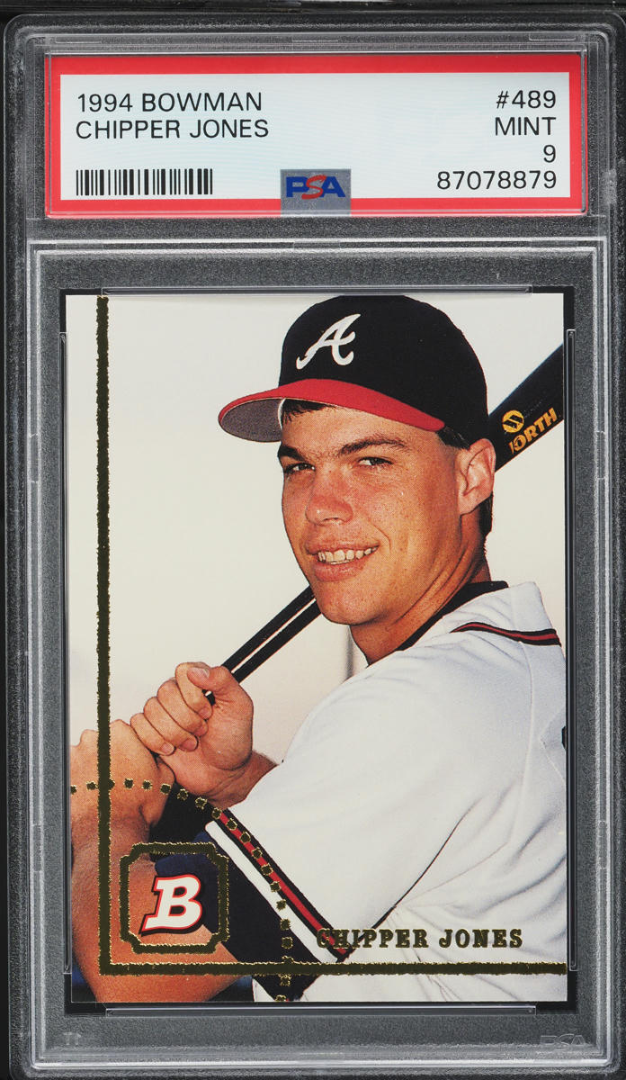 1994 Bowman Chipper Jones #489 PSA 9 MINT