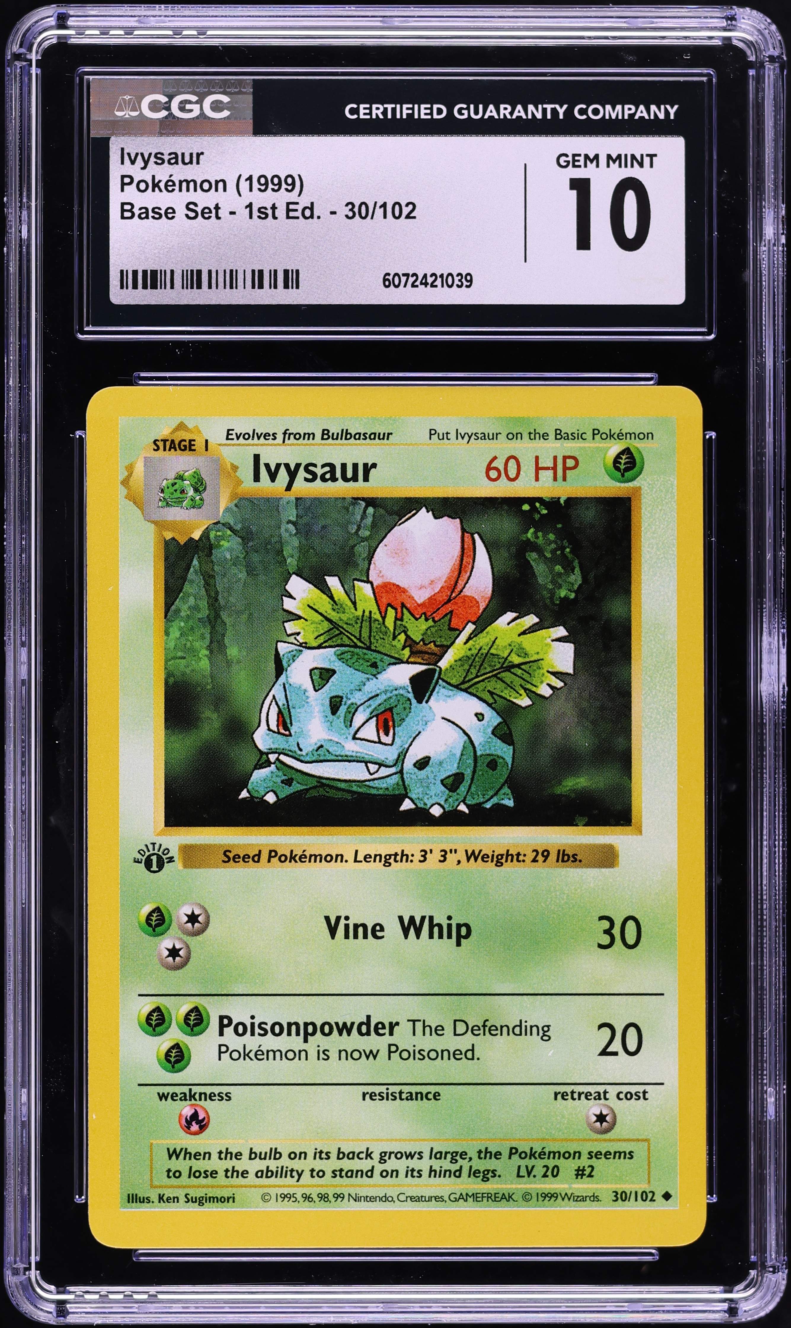 ポケモンカードゲーム PSA9 1999 Pokemon Ivysaur Shadowless v1474423_20250815124602146M_23.jpg