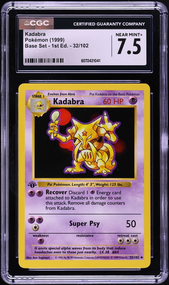 1995 dark kadabra pokemon card value 1st Edition or Paralyzed Pokmon TCG Dark Kadabra fra