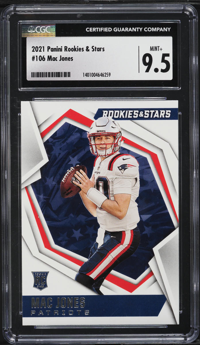 2021 Panini & Stars Mac Jones ROOKIE #106 CGC 9.5 MINT+