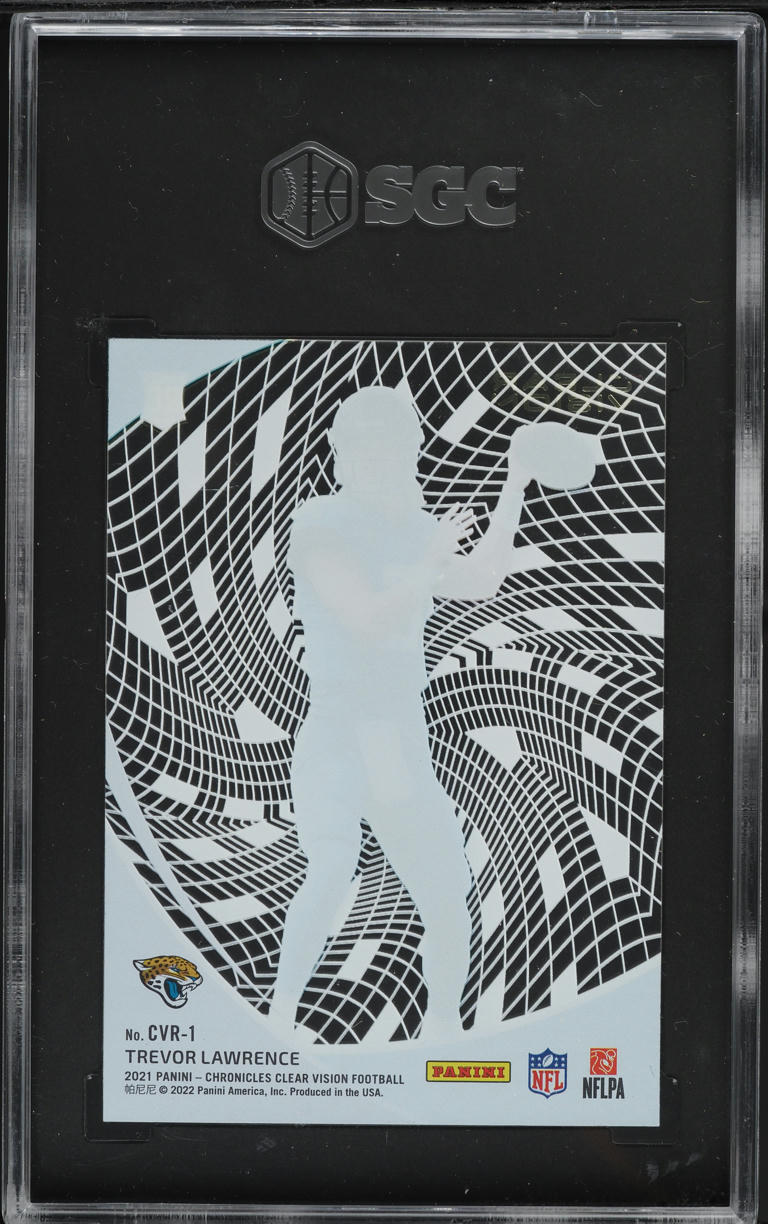 2021 Panini Chronicles Clear Vision Trevor Lawrence ROOKIE #CVR-1